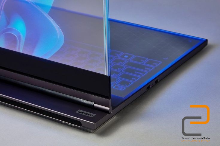 معرفی لپ‌تاپ لنوو با نمایشگر شفاف microLED